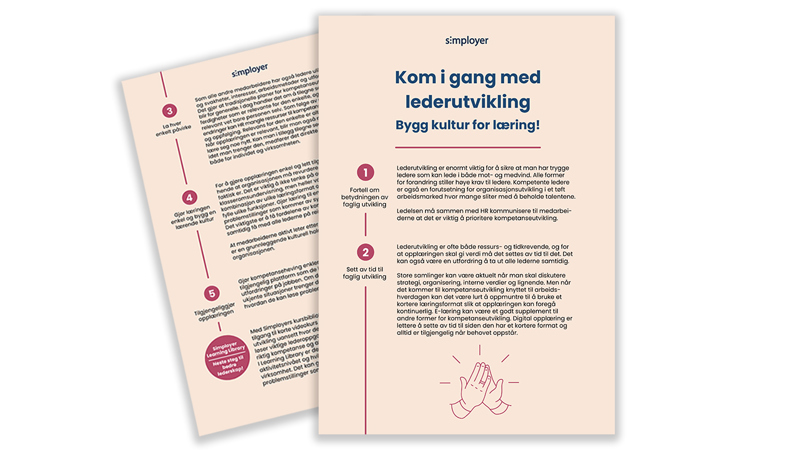 Sjekkliste: Kom i gang med lederutvikling